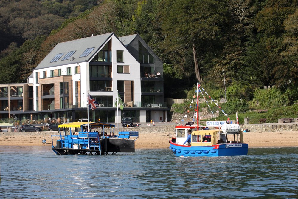 ferry and the harbour hotel